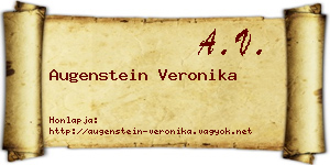 Augenstein Veronika névjegykártya